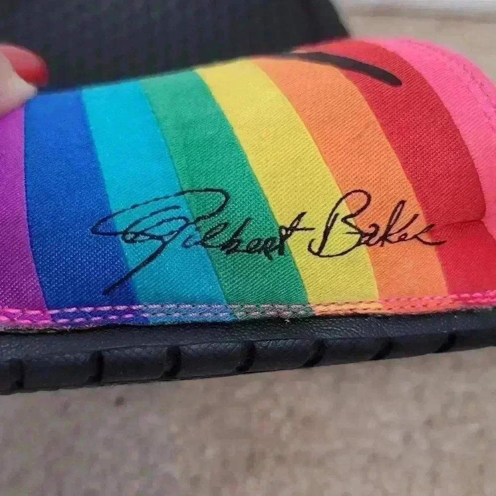 Nike rainbow Benassi Jdi Be True sandal slides 2019 men's sz 14